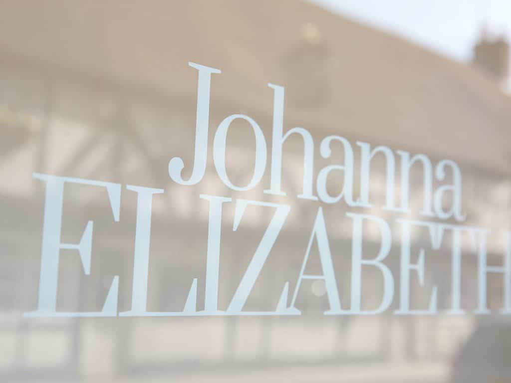 Johanna Elizabeth signage